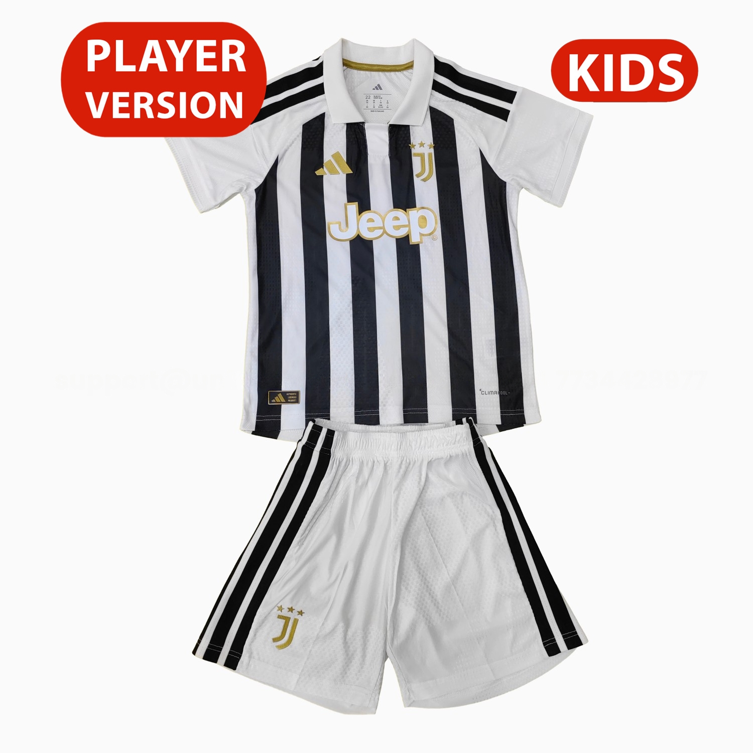 Juventus 26-27 Home Kids Kit - Player Version - JerseysGala