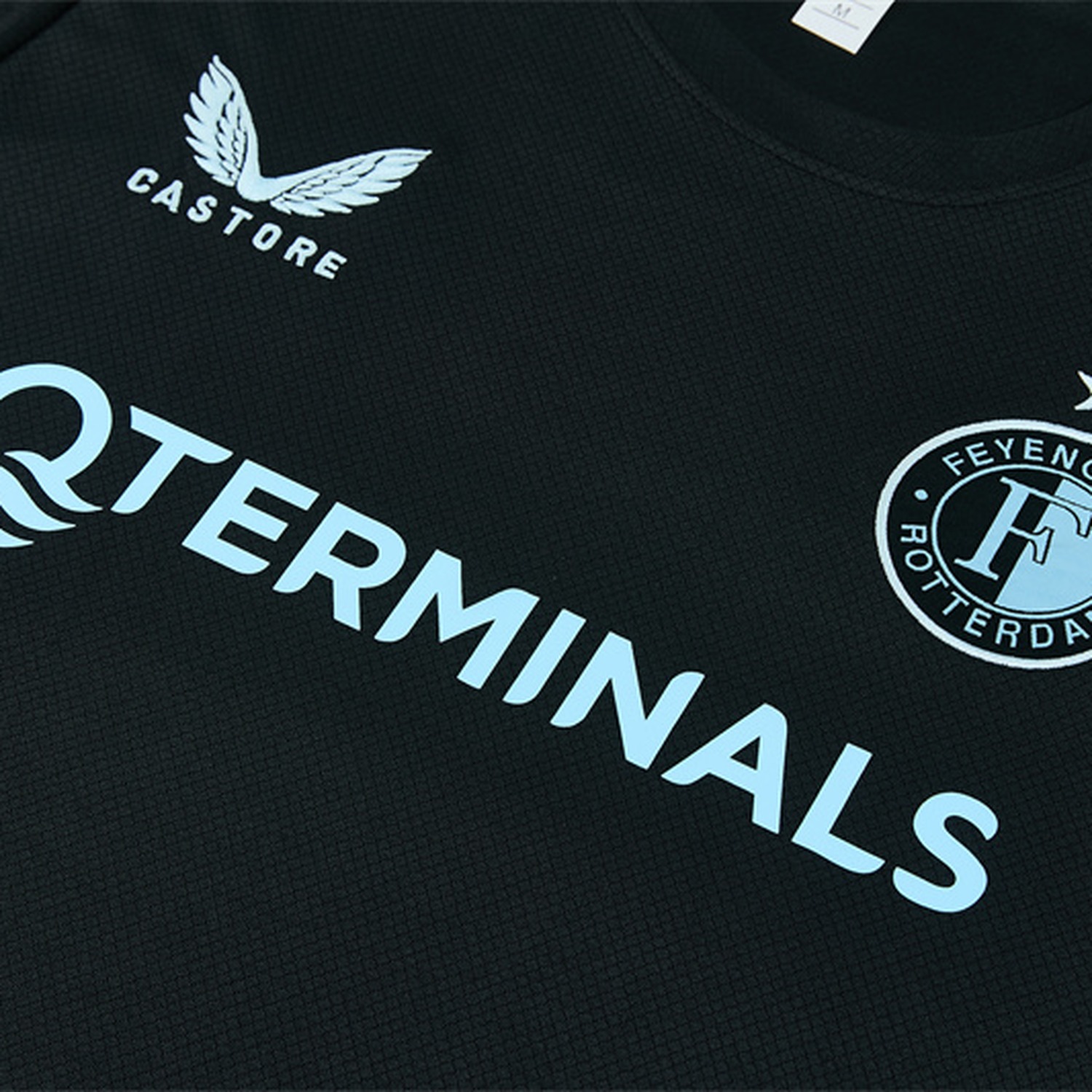 Feyenoord 26-27 Kids Short-Sleeve Training Set - Black Top & Black Shorts - JerseysGala