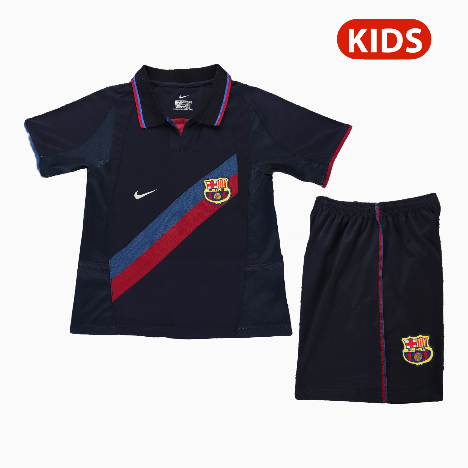 Retro Barcelona 2002-03 Third Kids Kit - JerseysGala