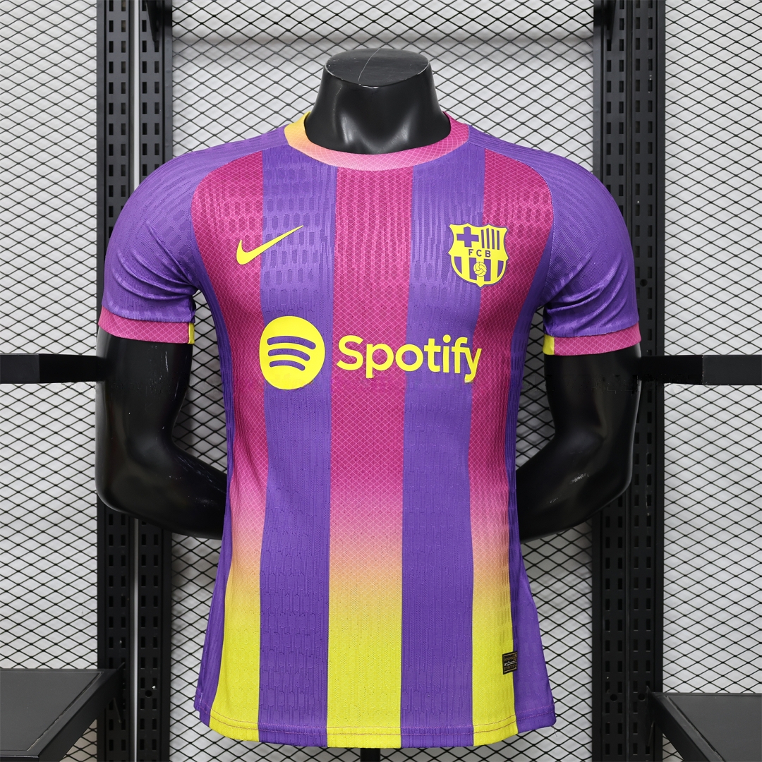Barcelona 25-26 Purple Pink And Yellow Special Jersey - Player Version - JerseysGala