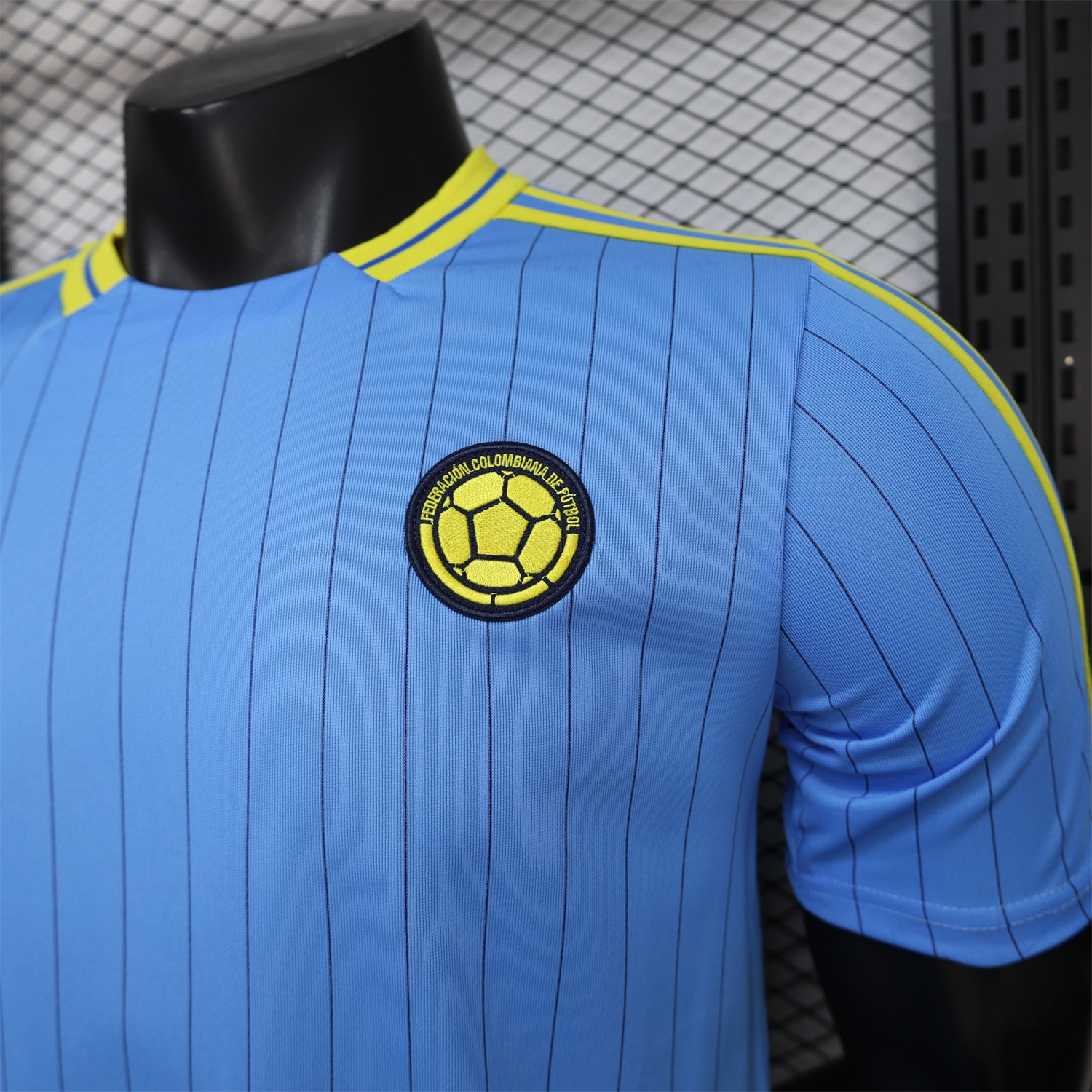 Colombia 2026 Terrace Icon Retro Casual Style Blue Jersey - Player Version - JerseysGala