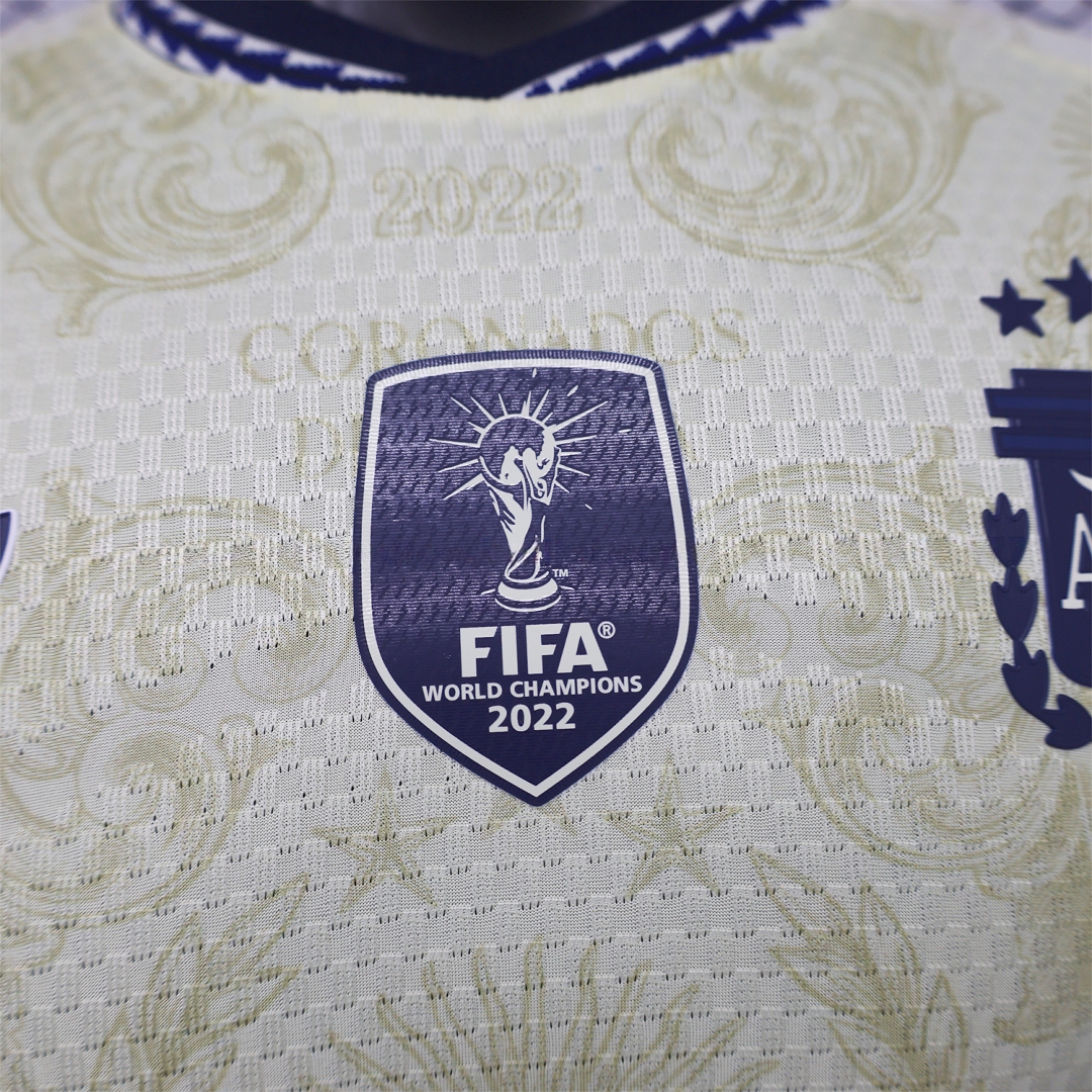 Argentina 2026 Sol de Mayo Yellow Special Jersey - Player Version - JerseysGala