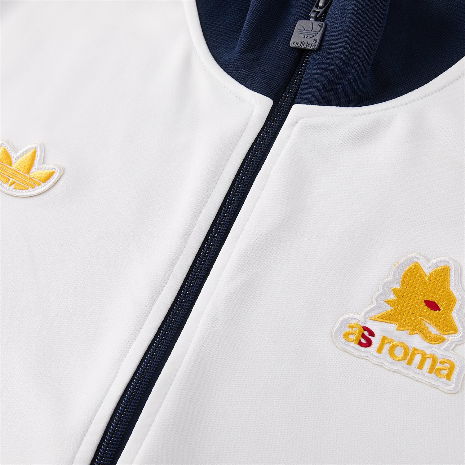 AS Roma 25-26 Originals LFSTLR Jacket Training Tracksuit - White Top and Blue Pant - JerseysGala