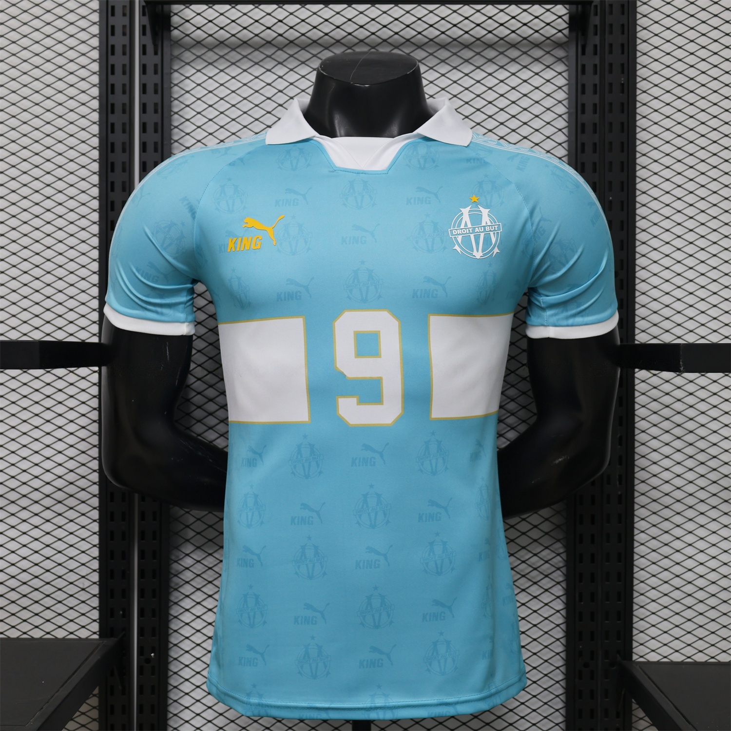 Marseille 25-26 Retro Style Blue Jersey -Player Version - JerseysGala