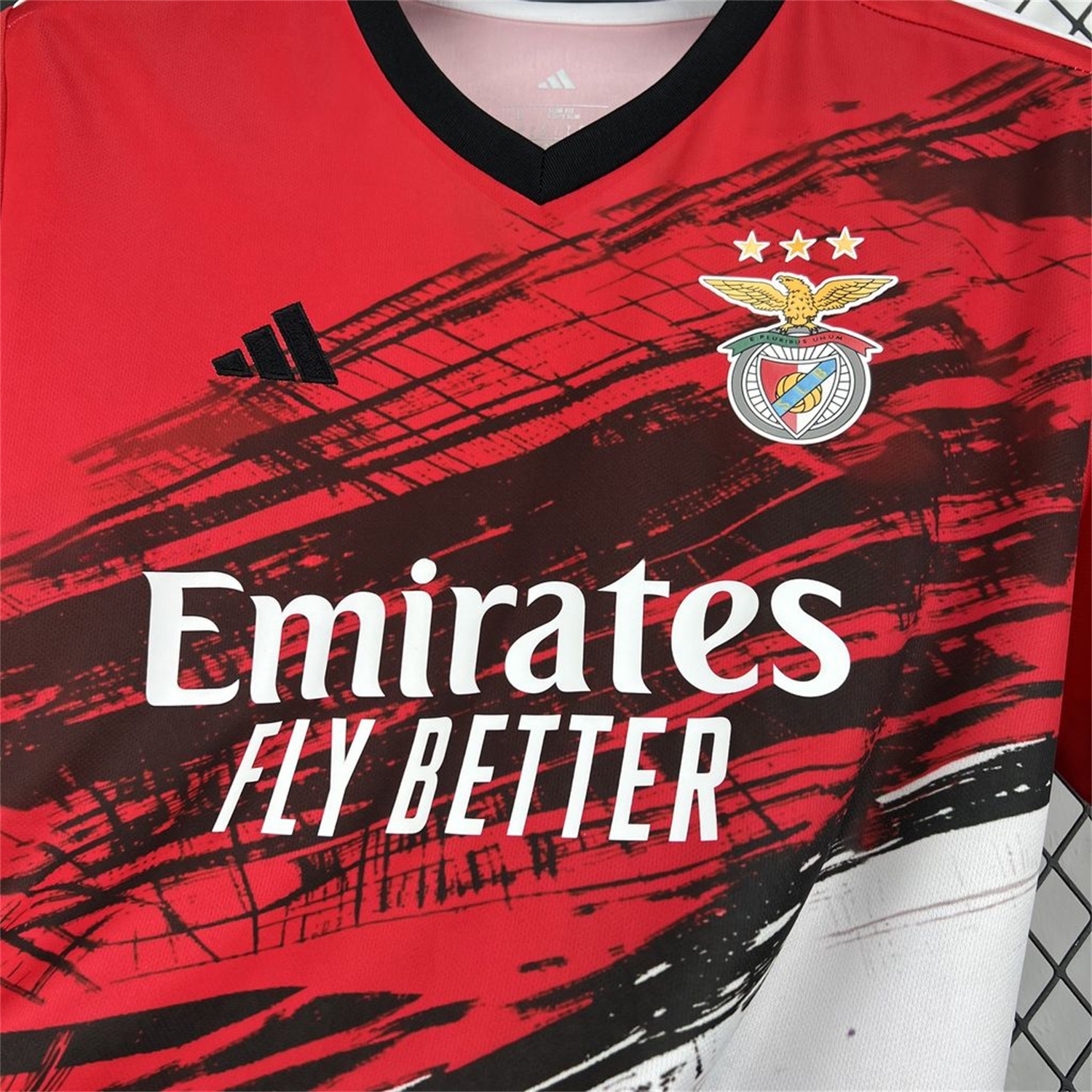 Benfica 26-27 Red Black Pre-Match Jersey - Fans Version - JerseysGala