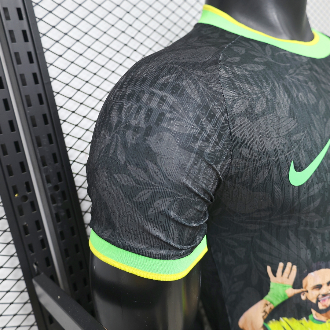 Brazil 2026 Black With Green Trim Brazilian Football Players Special Edition Jersey - Player Version - JerseysGala