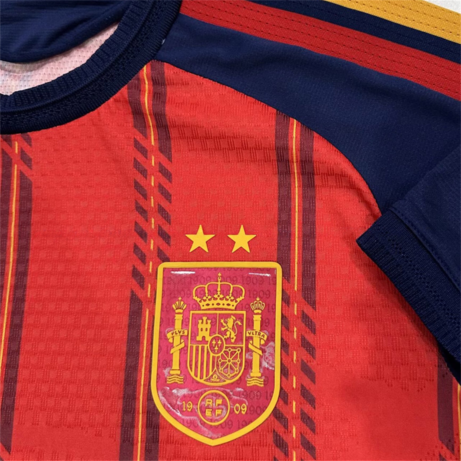 【Two-Crown Star】Spain 2026 Home Long Sleeves Jersey - Player Version - JerseysGala