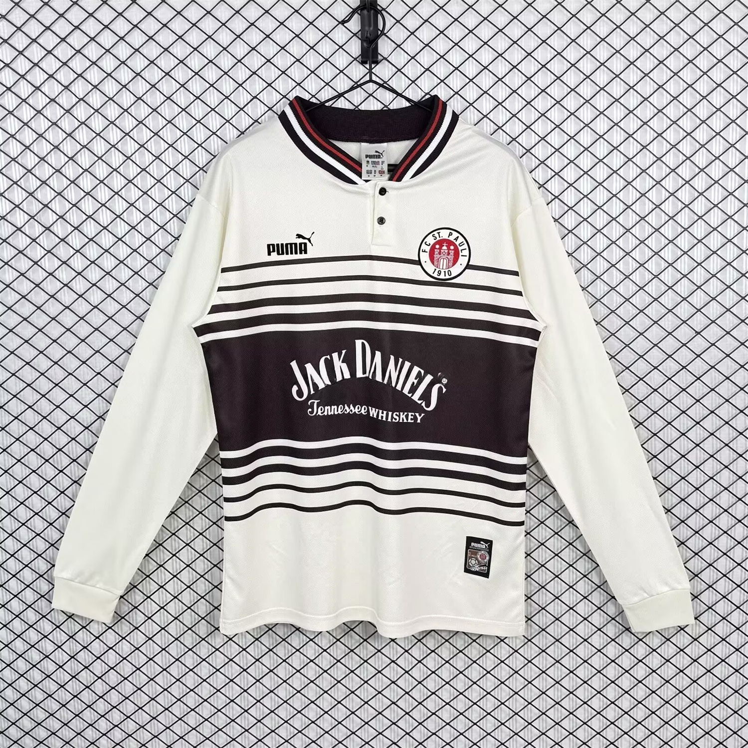 Retro St. Pauli 1997-98 Home Long Sleeves Jersey - JerseysGala
