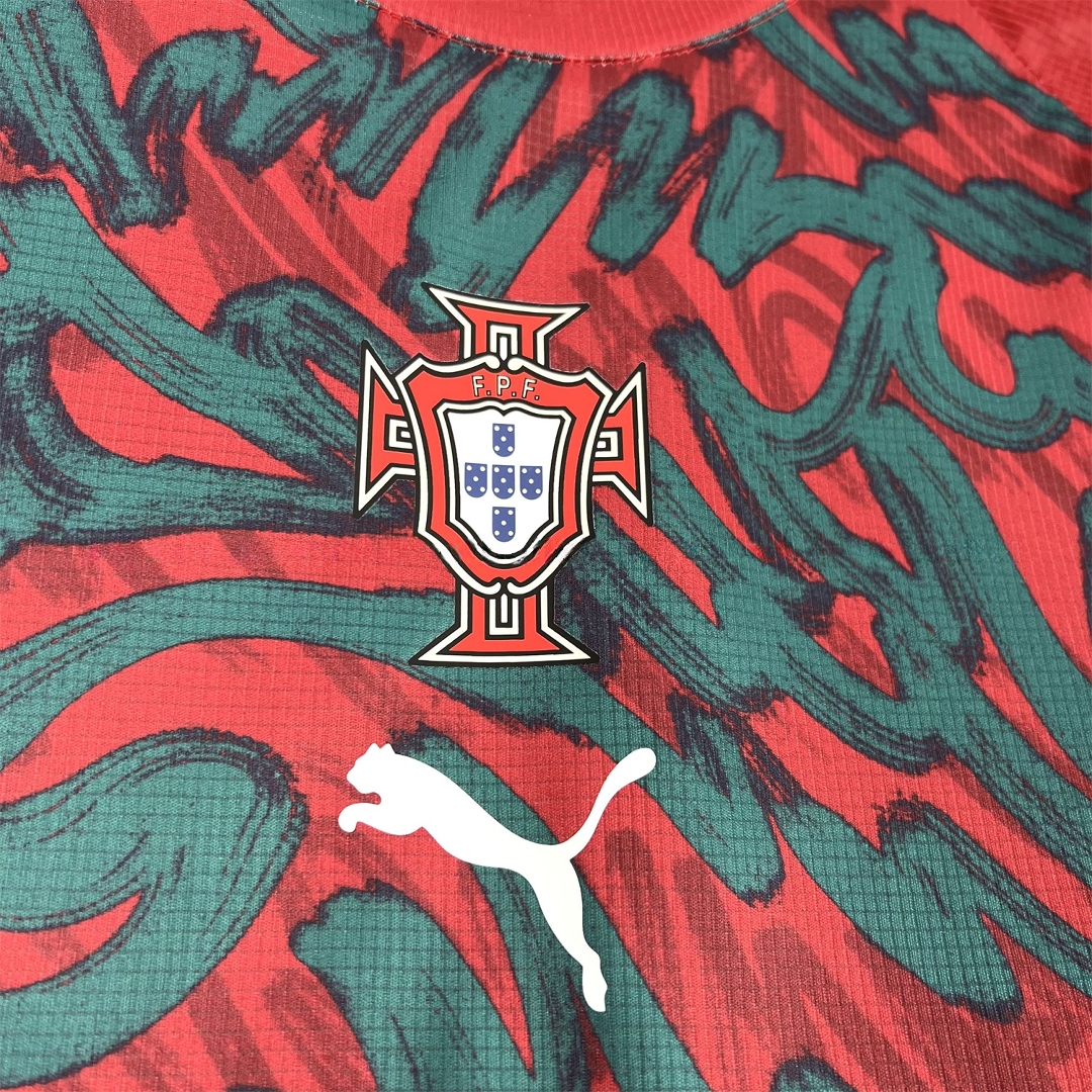 Portugal 2026 Pre-Match Deep Red Jersey - Fans Version - JerseysGala