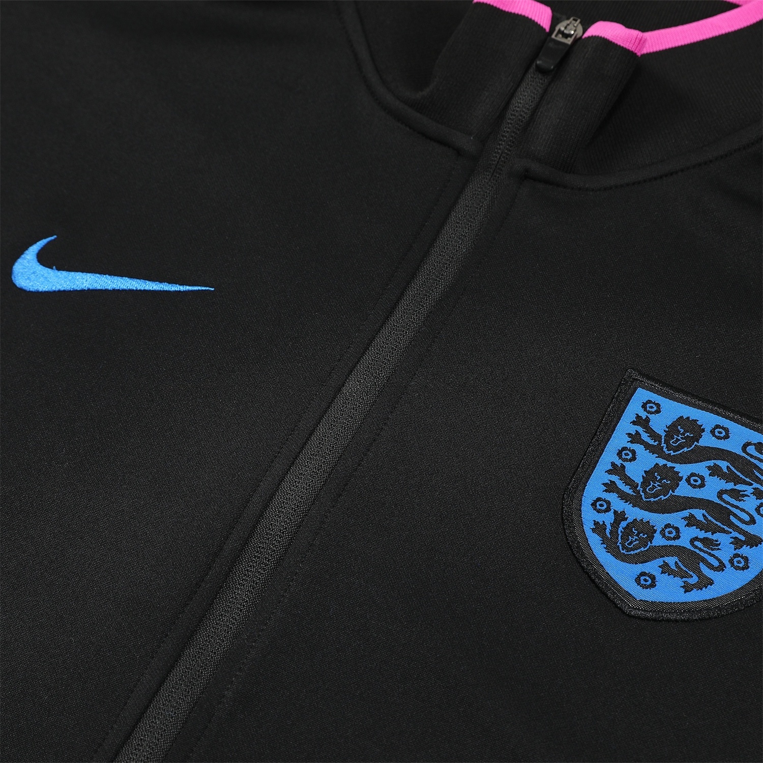 England 2026 Jacket Training Tracksuit - Black Top and Black Pants - JerseysGala