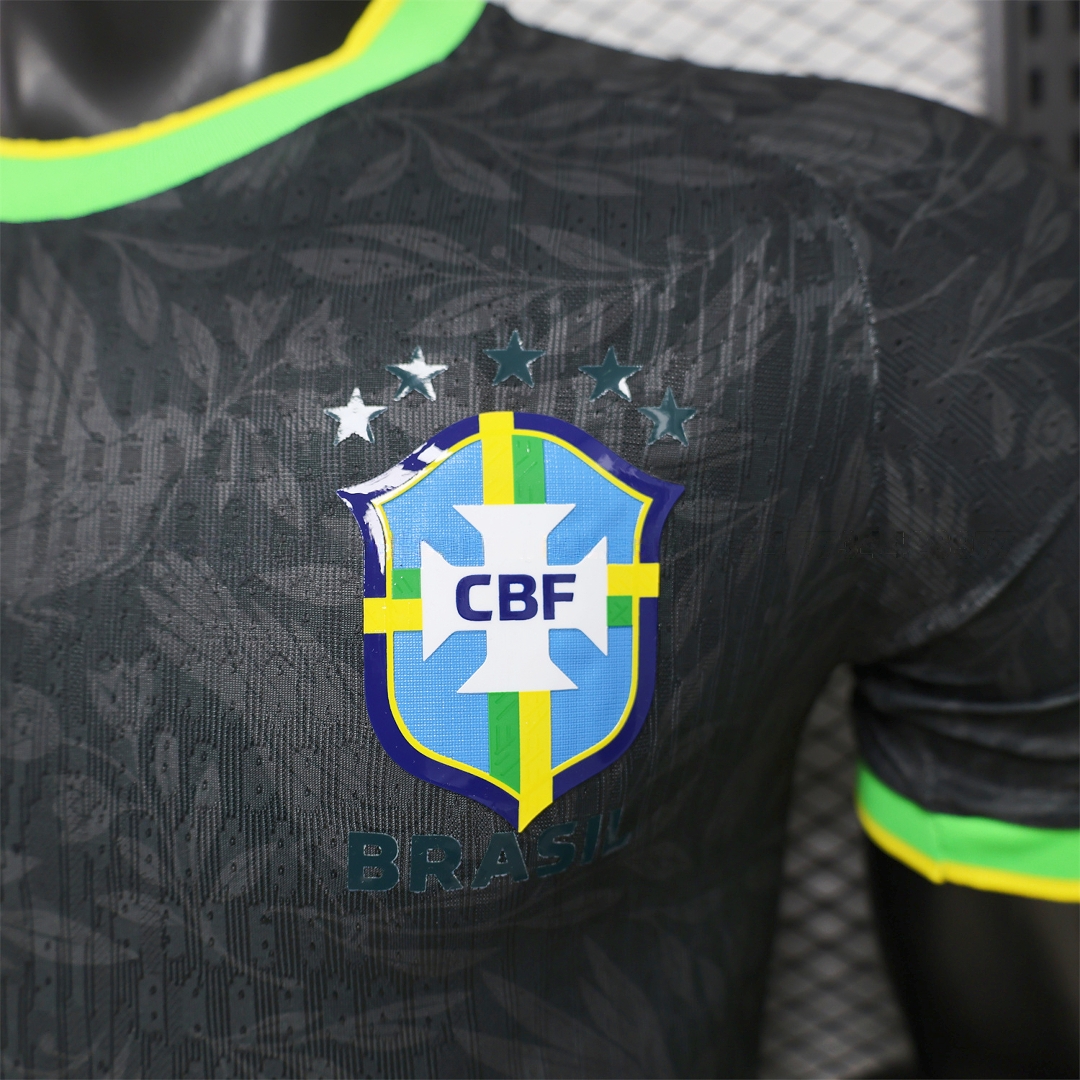Brazil 2026 Black With Green Trim Brazilian Football Players Special Edition Jersey - Player Version - JerseysGala