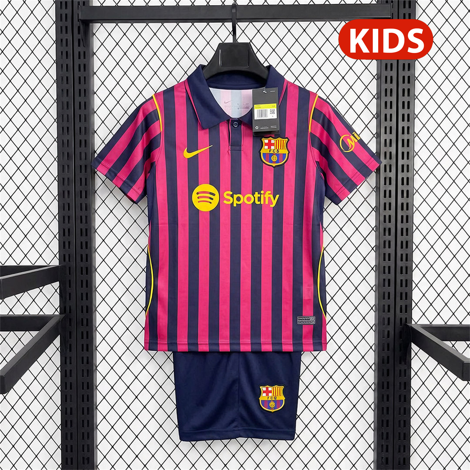 Barcelona 27-28 Home( Leaked Version ) Kids Kit - JerseysGala