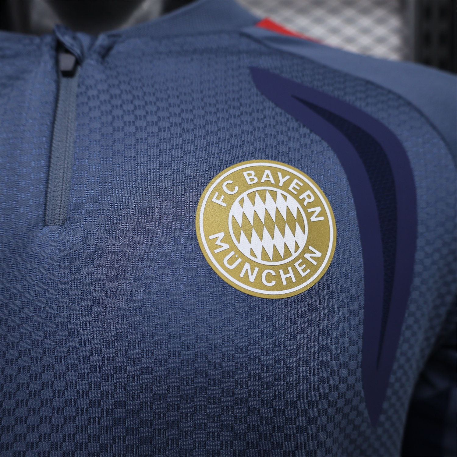 Bayern Munich 26-27 Grey Blue Long Sleeves Training Jersey - Player Version - JerseysGala