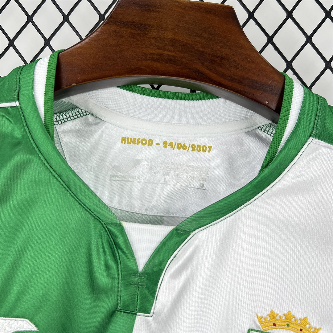 Cordoba 25-26 Retro Style Green And White Half Jersey - Fans Version - JerseysGala