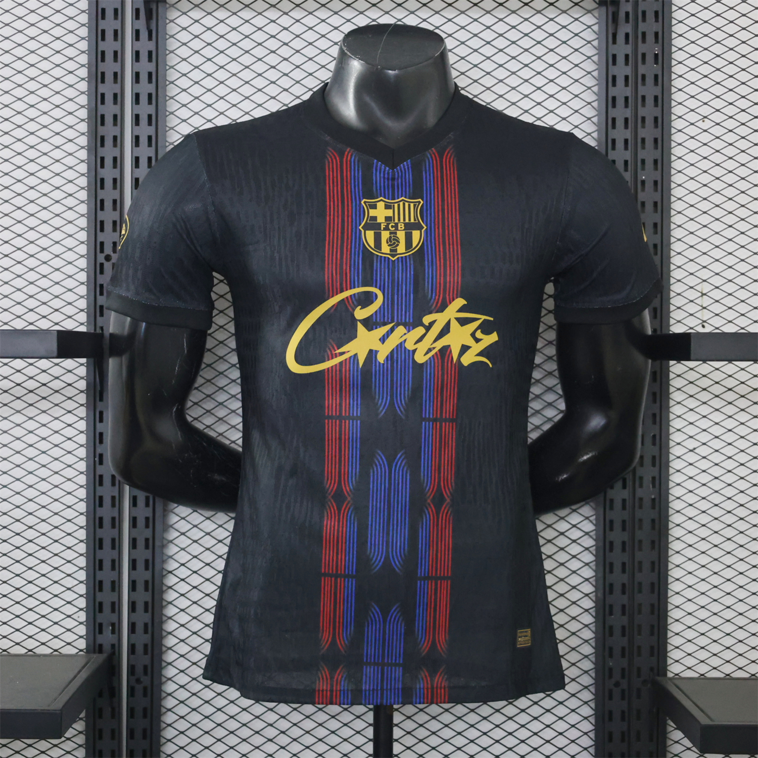 Barcelona 26-27 x Corteiz Black Special Jersey - Player Version - JerseysGala