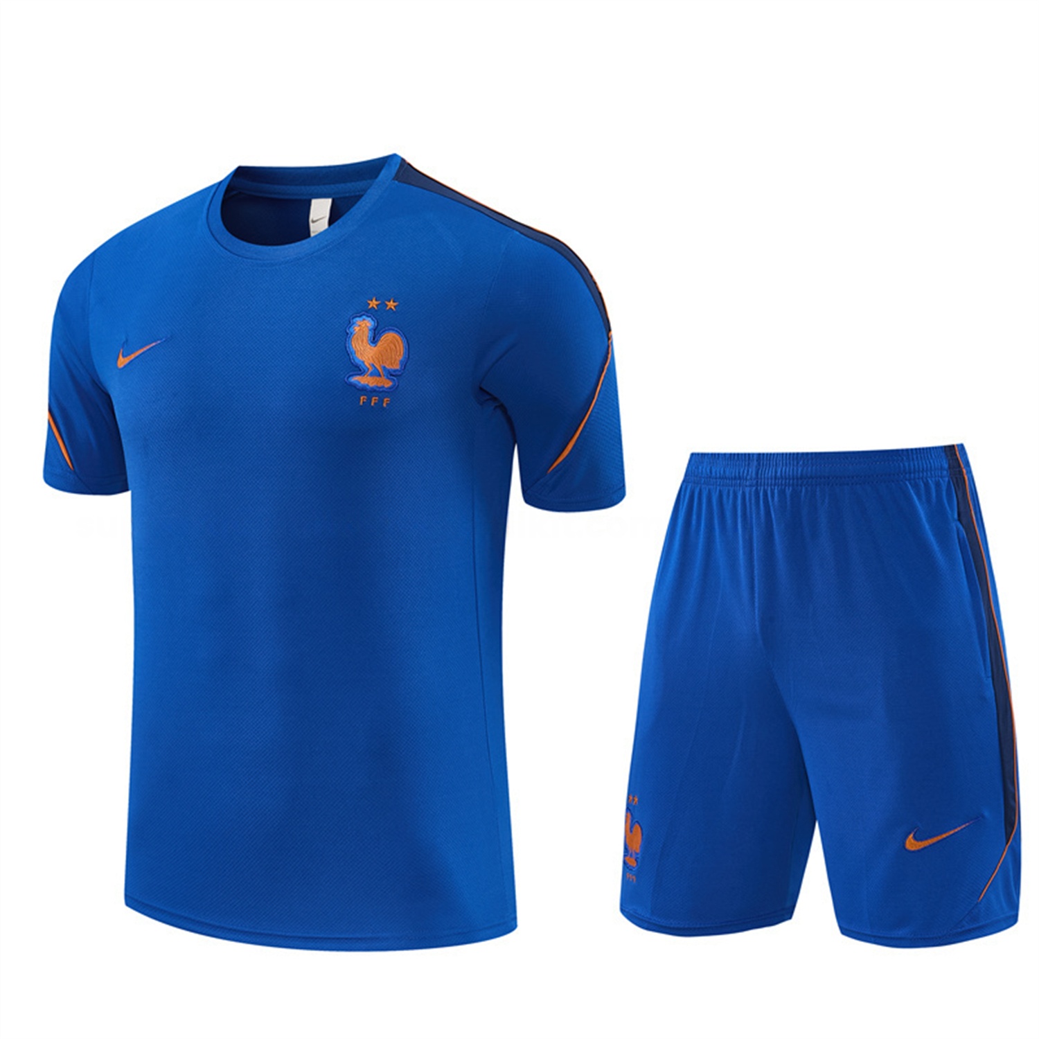 France 2026 Short-Sleeve Training Set - Blue Top & Shorts - JerseysGala