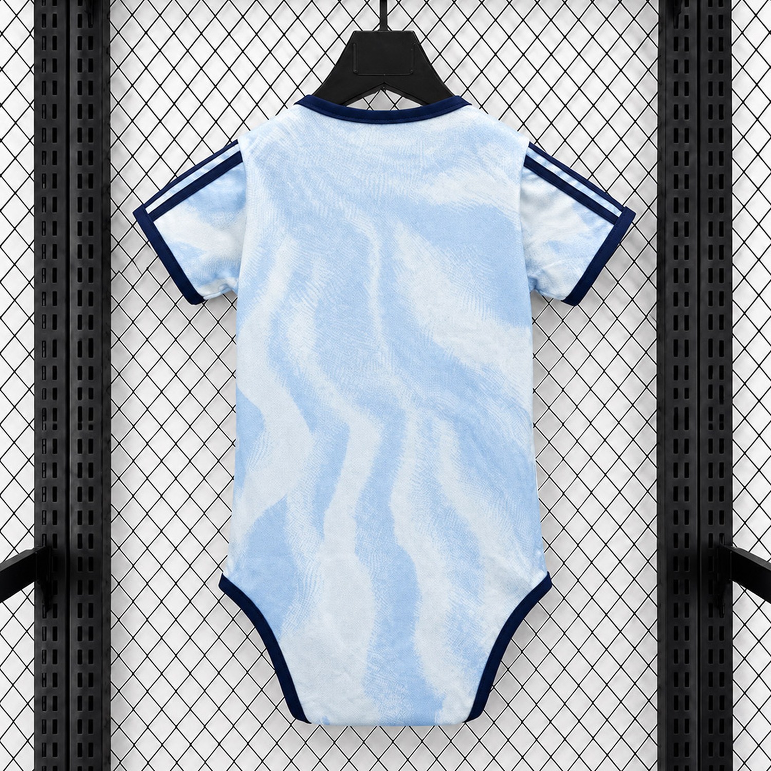 Ajax 26-27 Third Light Blue White Baby Crawling Suit - JerseysGala