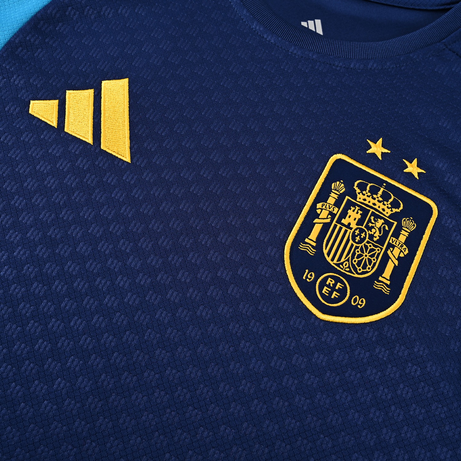 Spain 2026 Two Stars Vest Training Set - Deep Blue Vest and Shorts - JerseysGala