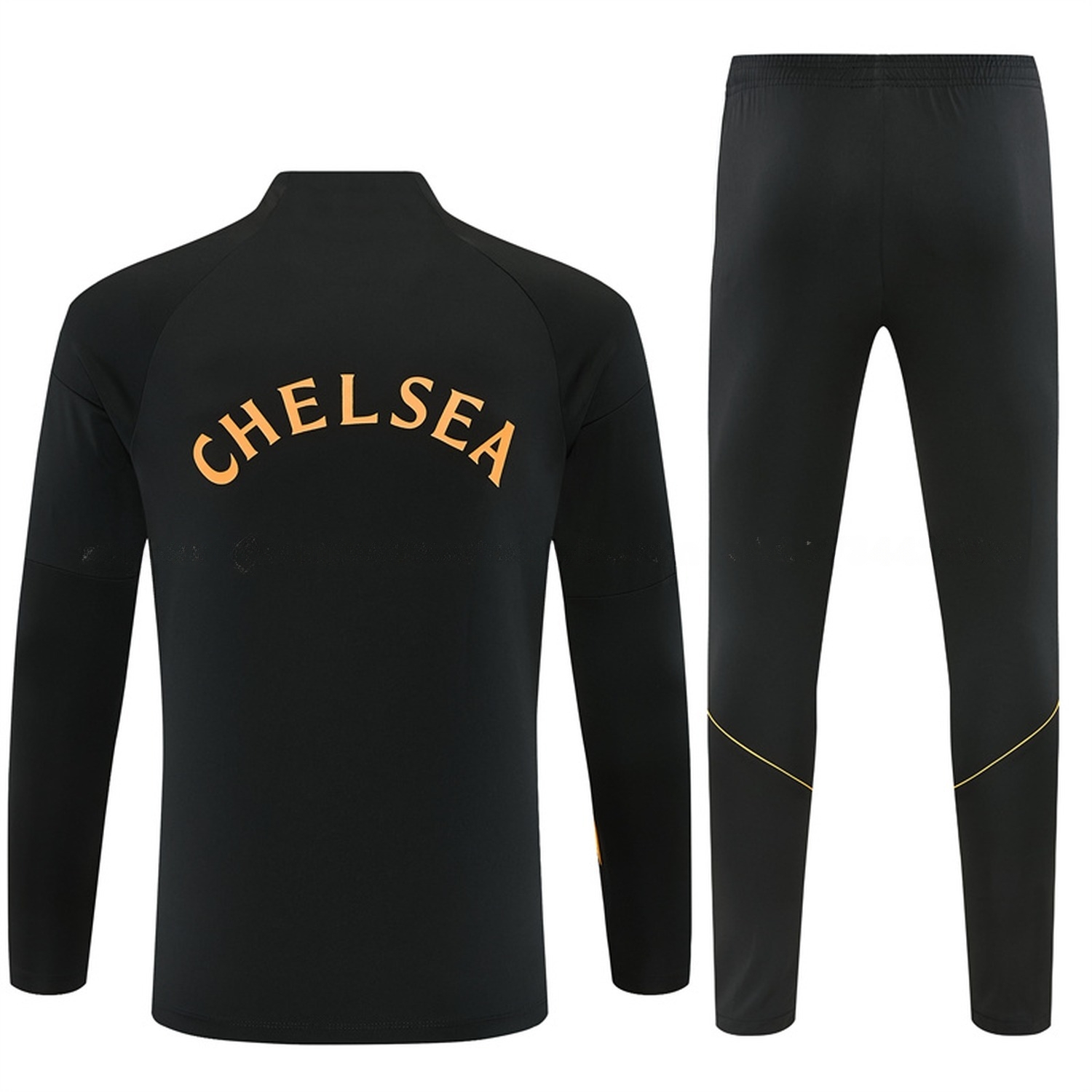 C.H.E.L.S.E.A 26-27 Long Sleeve Training Set - Black Top & Black Pants - JerseysGala