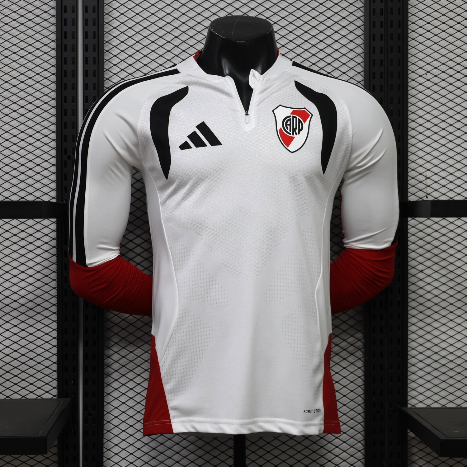 River Plate 26-27 White Red Long Sleeves Training Jersey - Player Version - JerseysGala