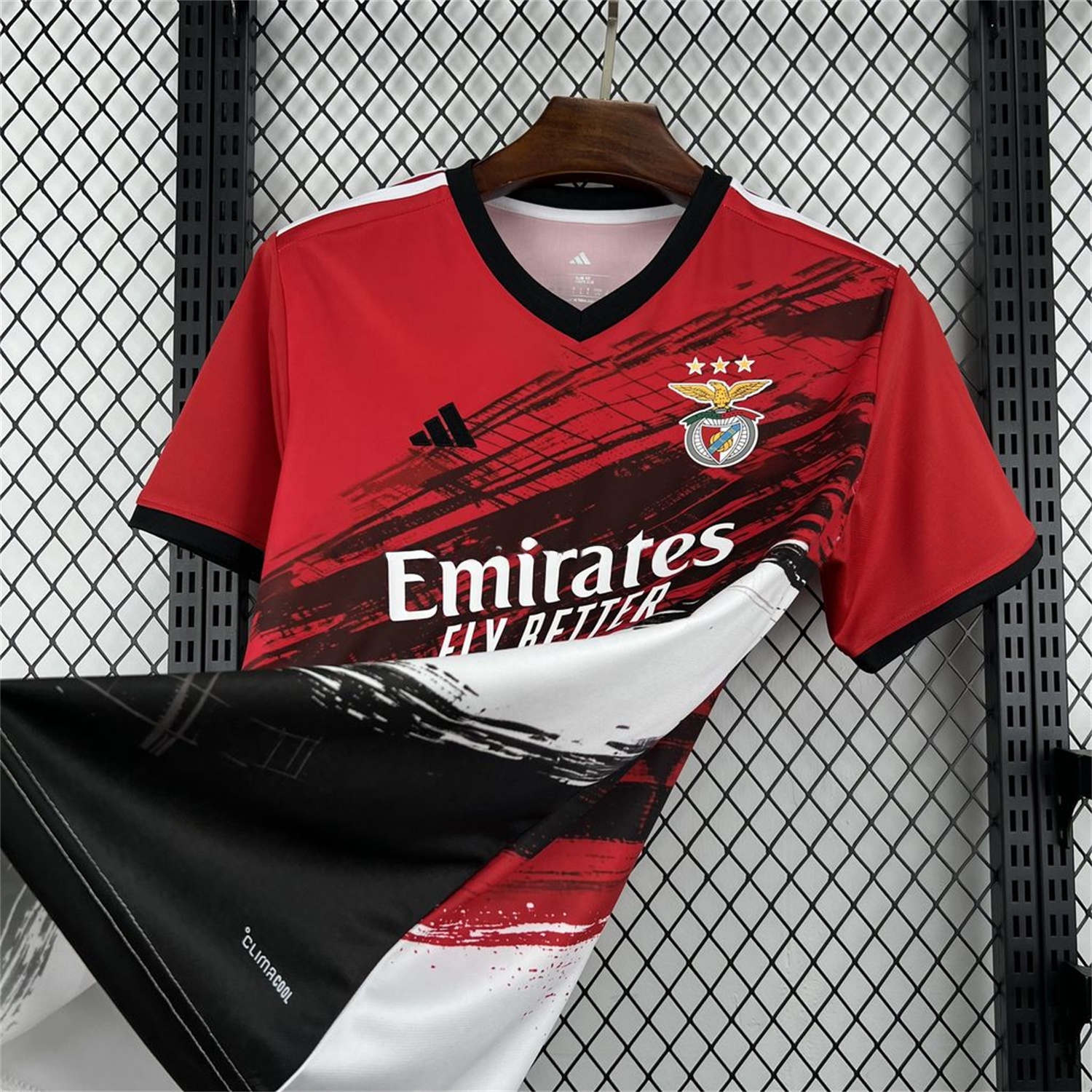 Benfica 26-27 Red Black Pre-Match Jersey - Fans Version - JerseysGala