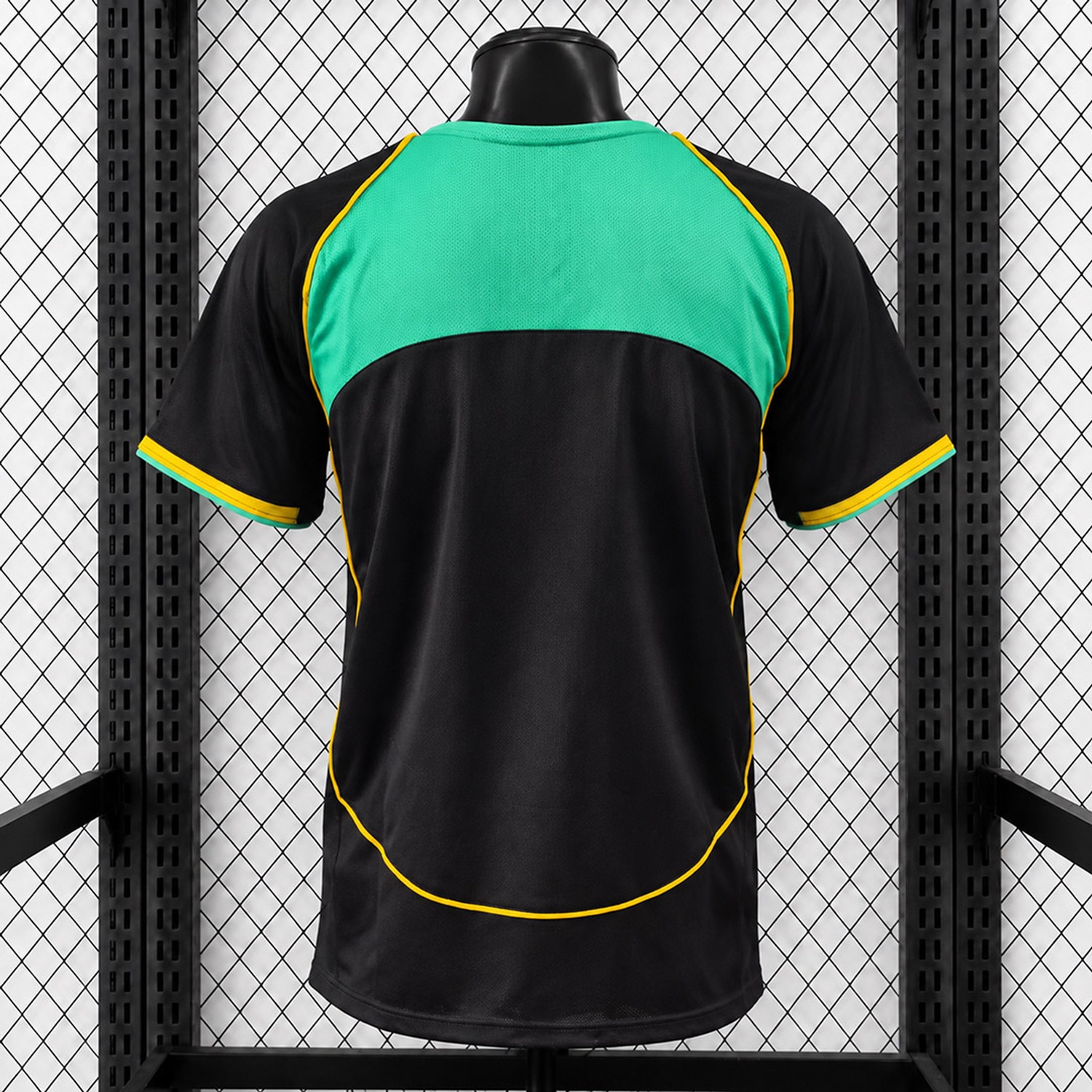 Sporting CP Lisbon 25-26 Total 90 Lifestyle Retro Style Black Green Yellow Jersey - Fans Version - JerseysGala