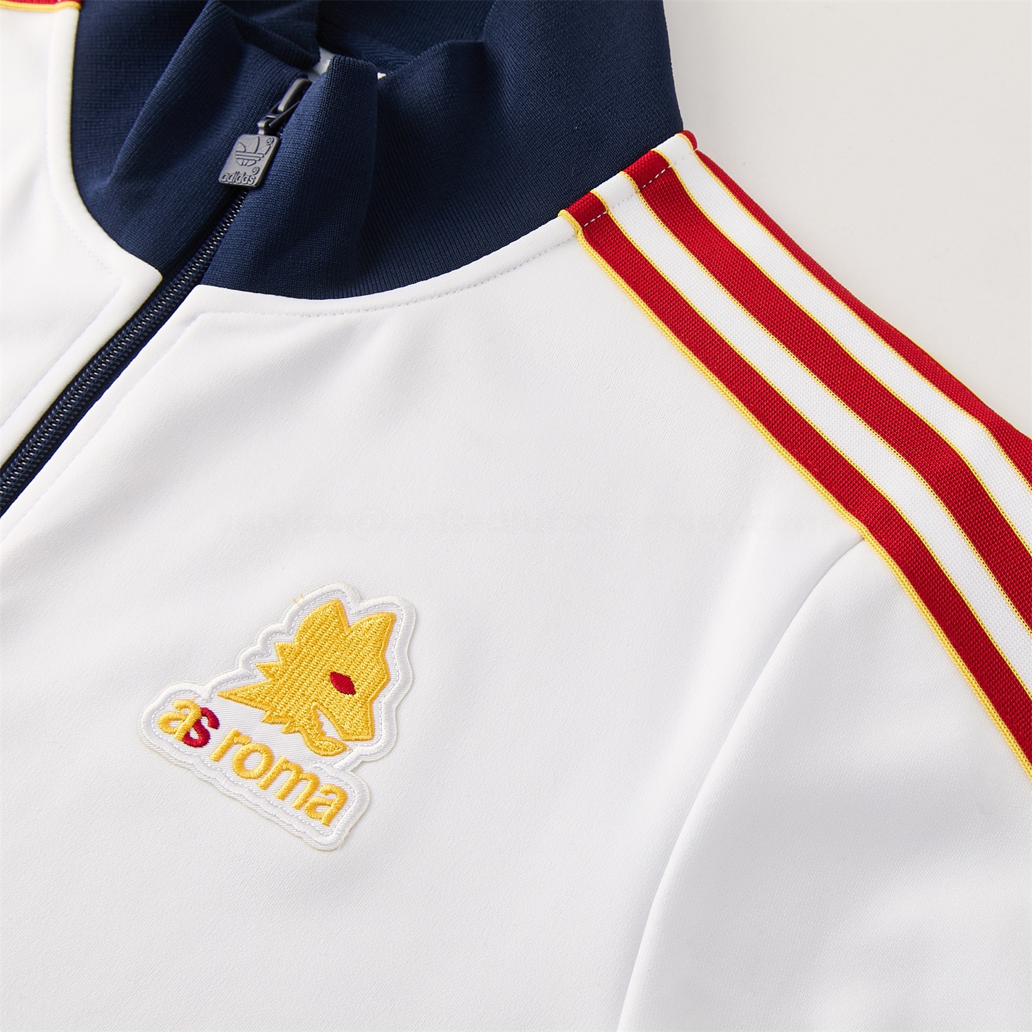 AS Roma 25-26 Originals LFSTLR Jacket Training Tracksuit - White Top and Blue Pant - JerseysGala