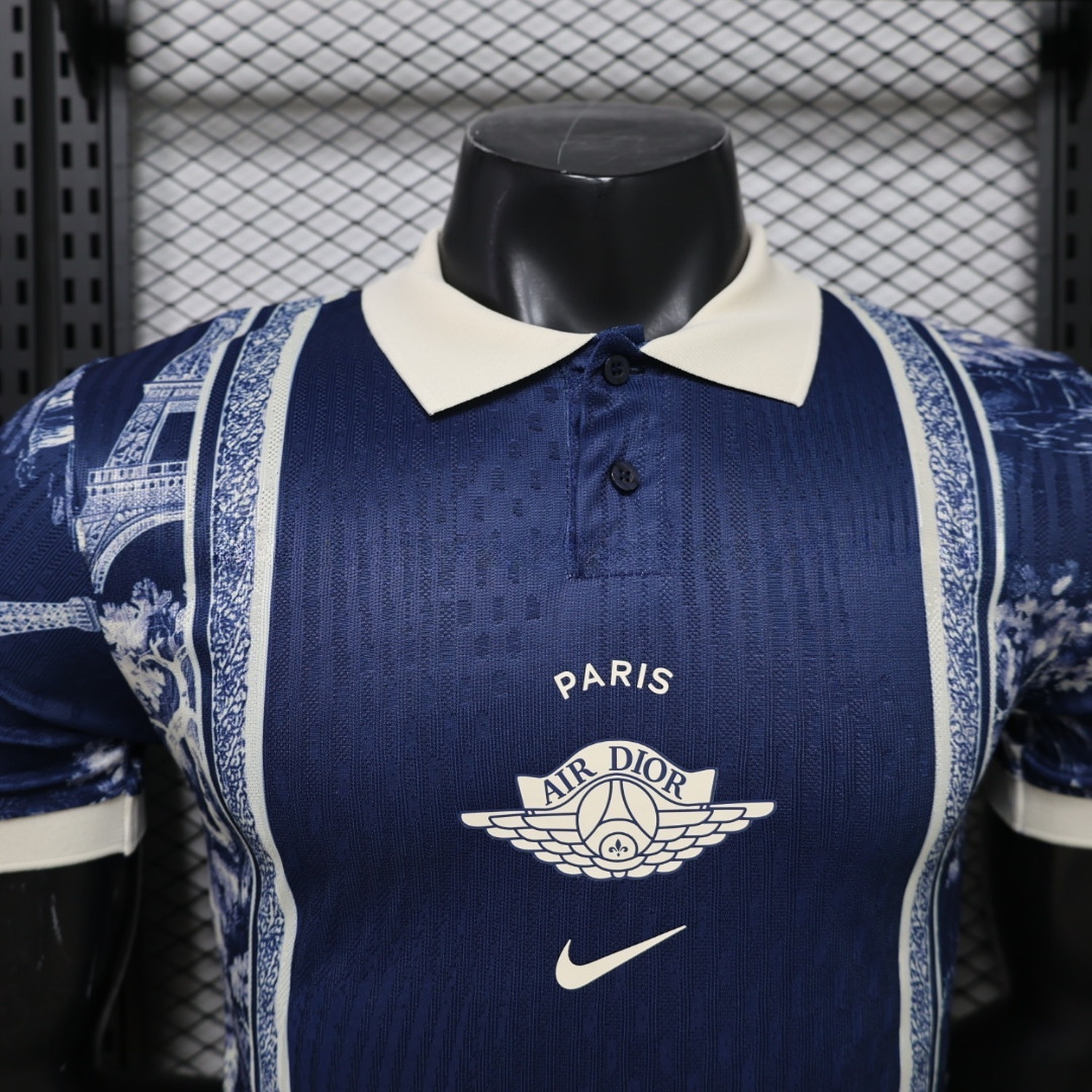 Paris Saint-Germain PSG 26-27 Navy White Porcelain Special Jersey - Player Version - JerseysGala