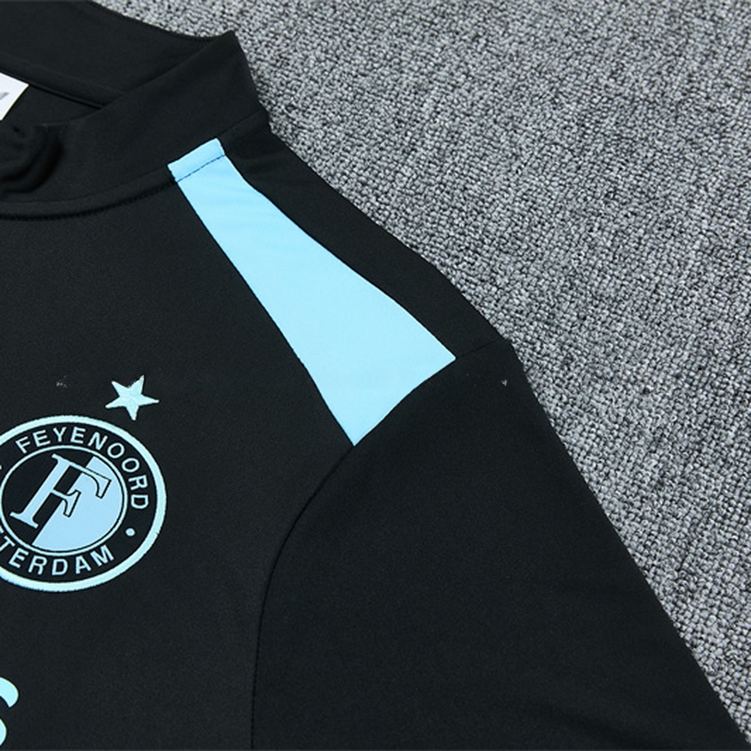 Feyenoord 26-27 Kids Long Sleeve Training Set - Black Top & Black Pants - JerseysGala