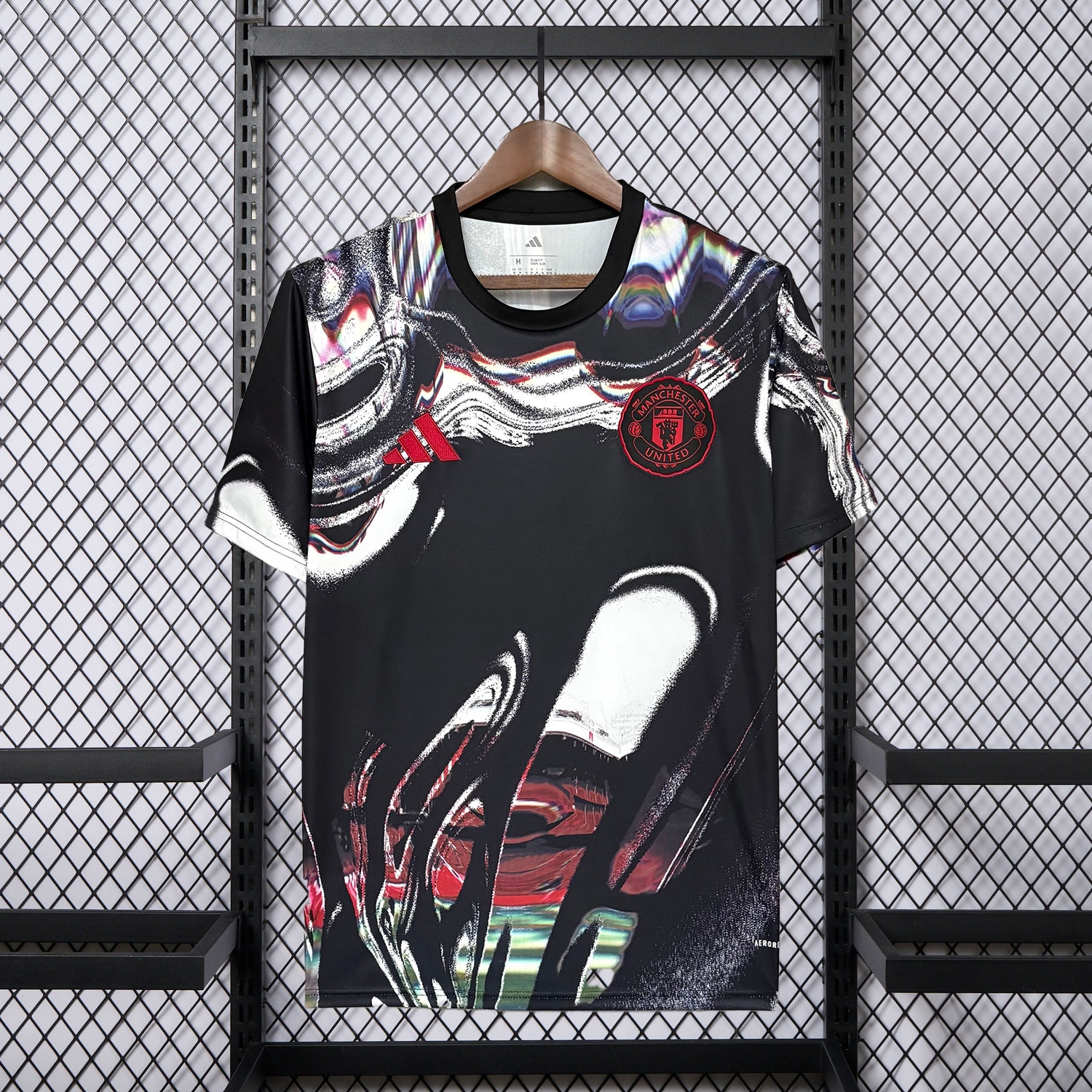 Manchester United 25-26 Ripples Black Special Jersey - Fans Version - JerseysGala