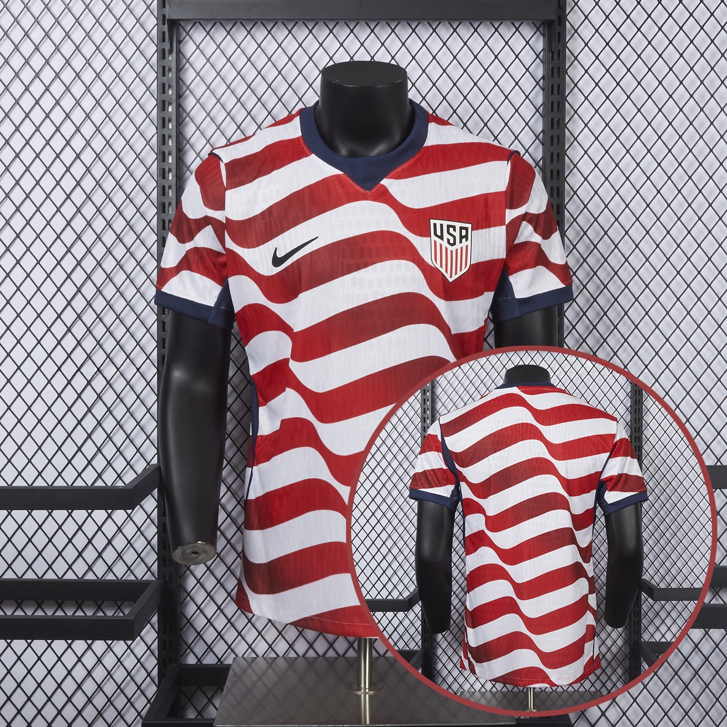 【Stripes on Both Sides】United States USA 2026 Home Jersey - Player Version - JerseysGala