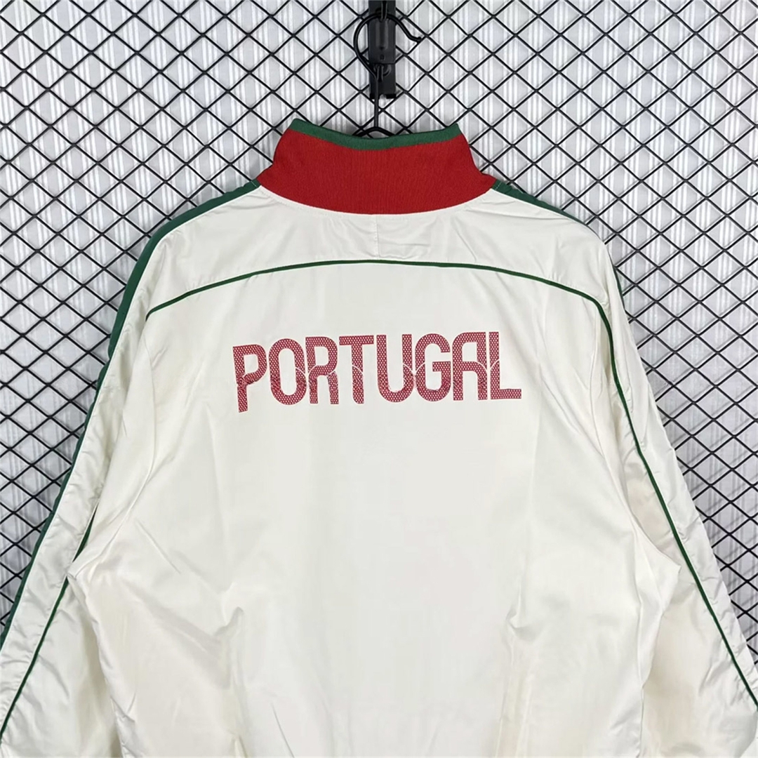 Retro Portugal 2010 White Windbreaker - JerseysGala