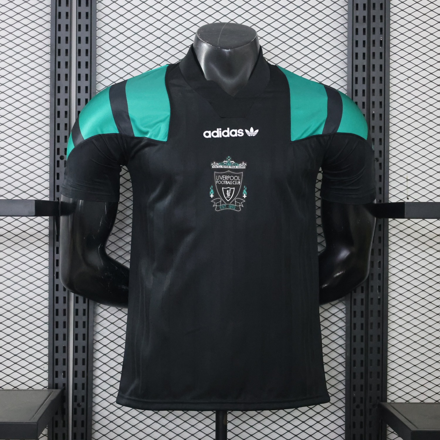 Liver.pool 26-27 Black Green Retro Style Casual Jersey - Player Version - JerseysGala