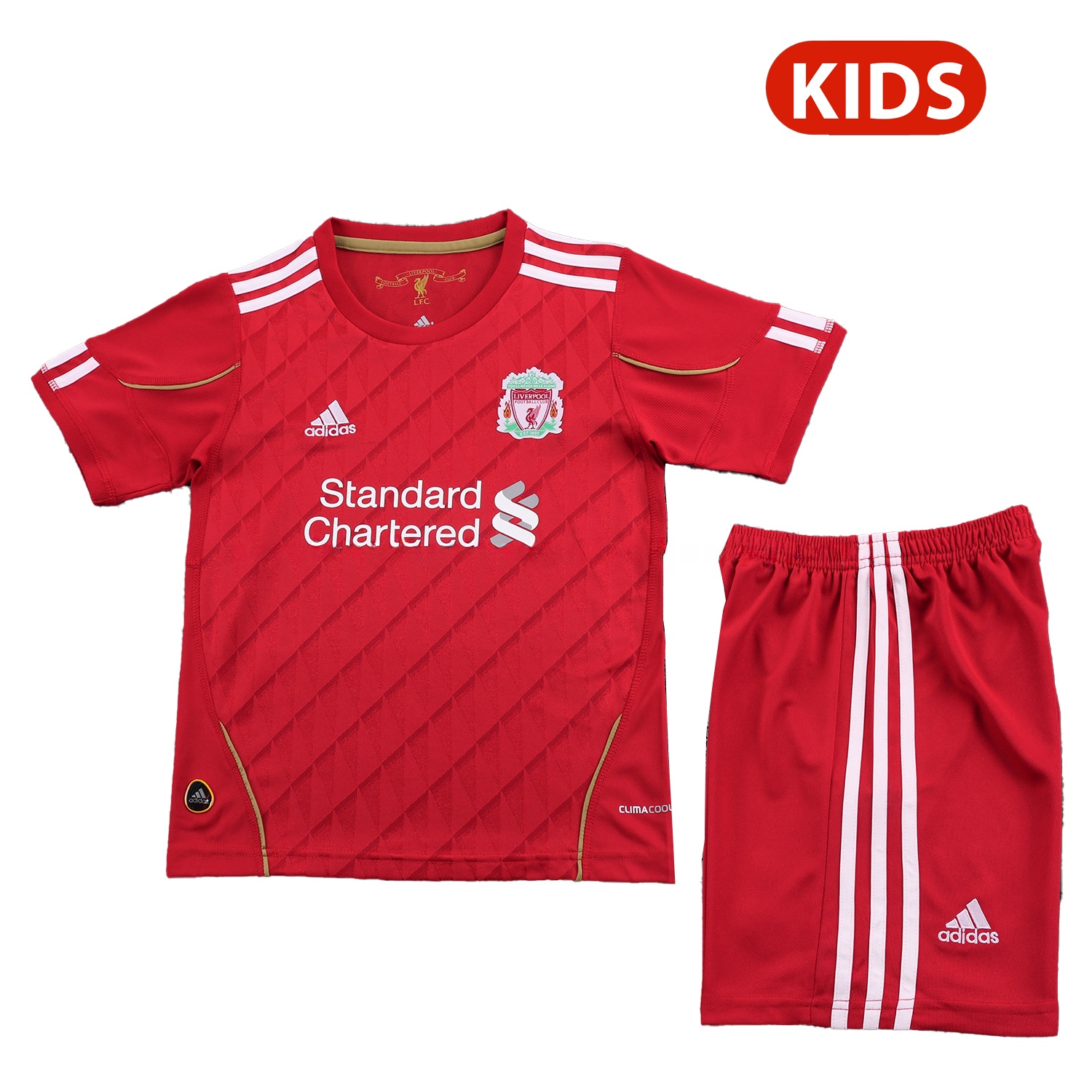 Retro Liver.pool 2010-11 Home Kids Kit - JerseysGala