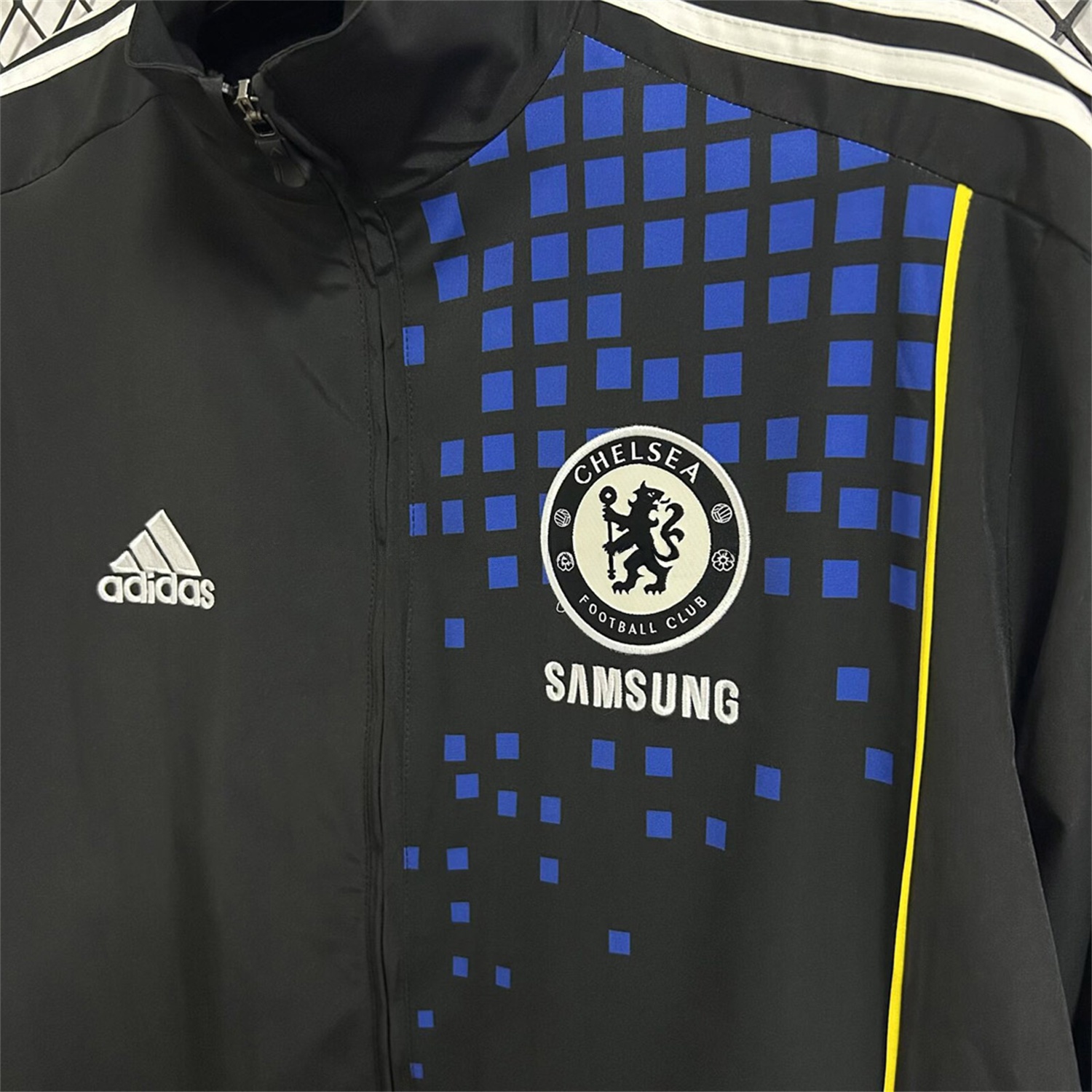 Retro C.H.E.L.S.E.A 2011-12 Windbreaker Jacket - Black - JerseysGala