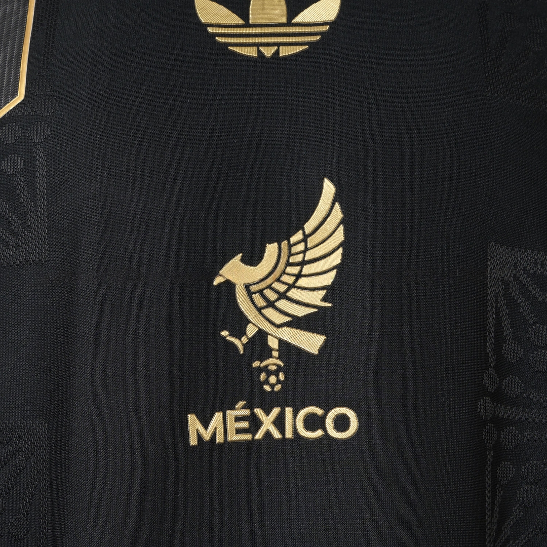 Mexico 2025 Gold Cup Home Black Jersey - Player Version - JerseysGala