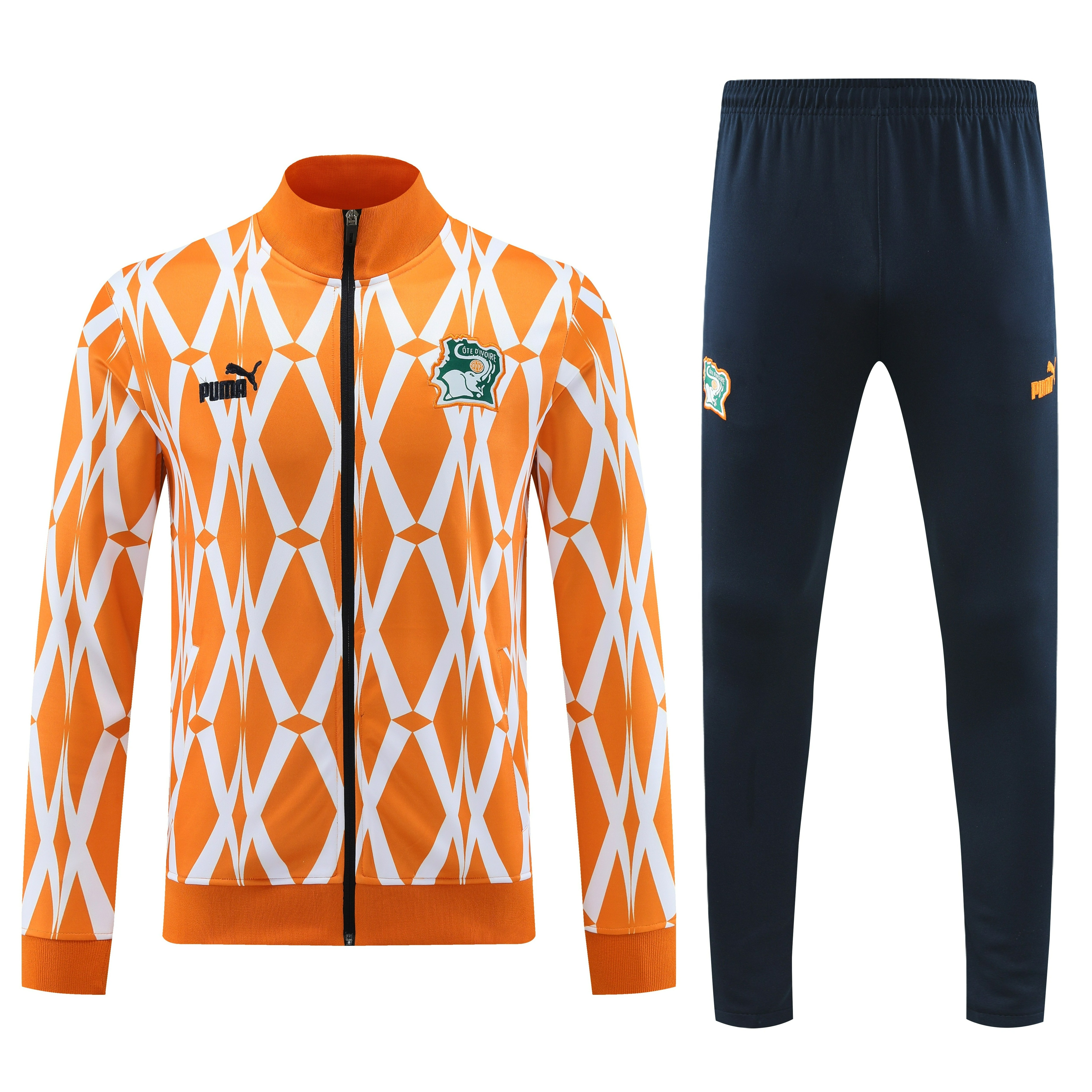 Cote d'Ivoire 23-24 Jacket Training Tracksuit - Orange - JerseysGala