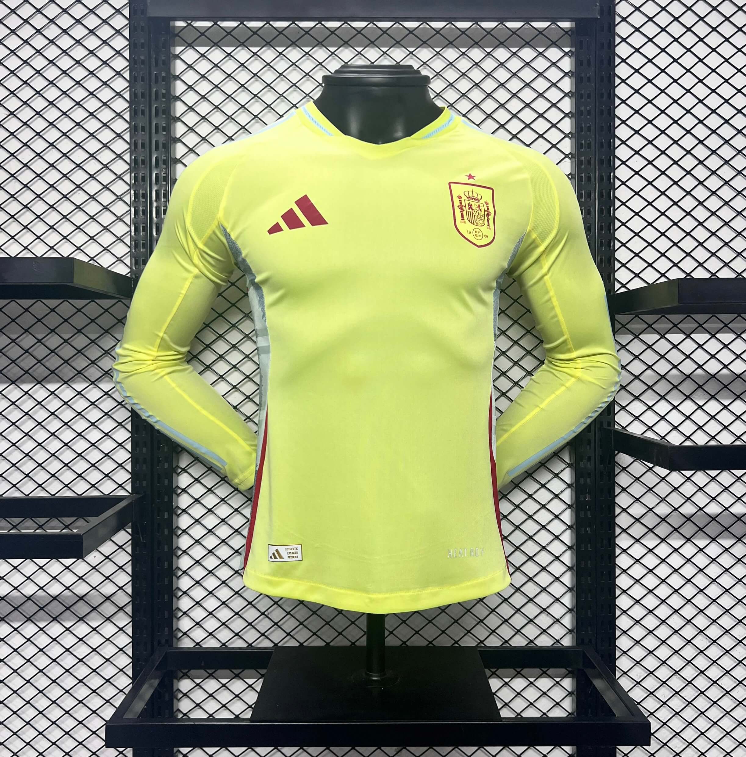 Spain 2024 Away Long Sleeve Jersey - Player Version - JerseysGala