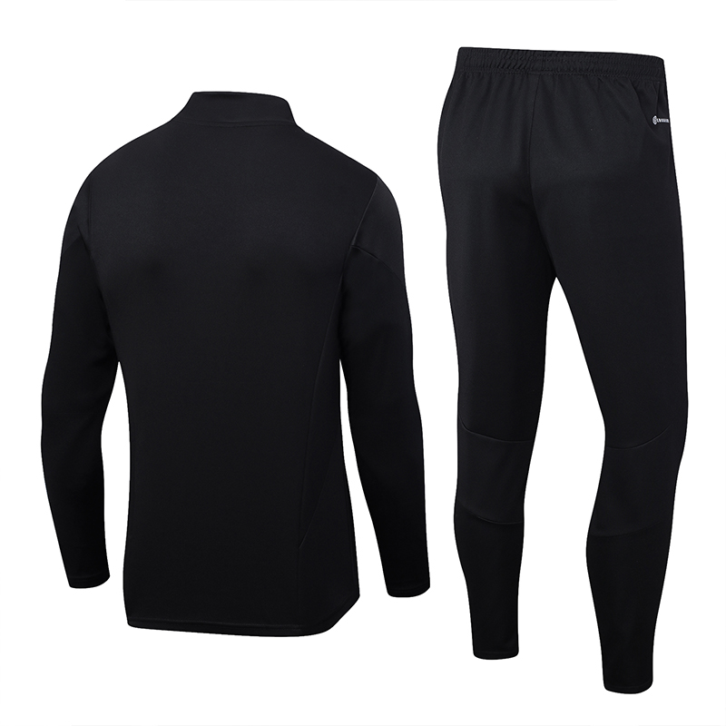Manchester United 23-24 Long Sleeve Training Set -Black and Red - JerseysGala