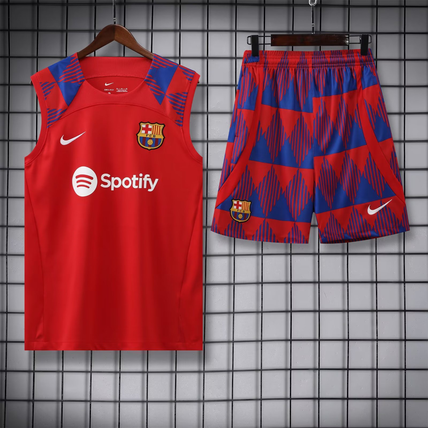 B.A.R.S.A 23-24 Red Player Training Vest Set - JerseysGala