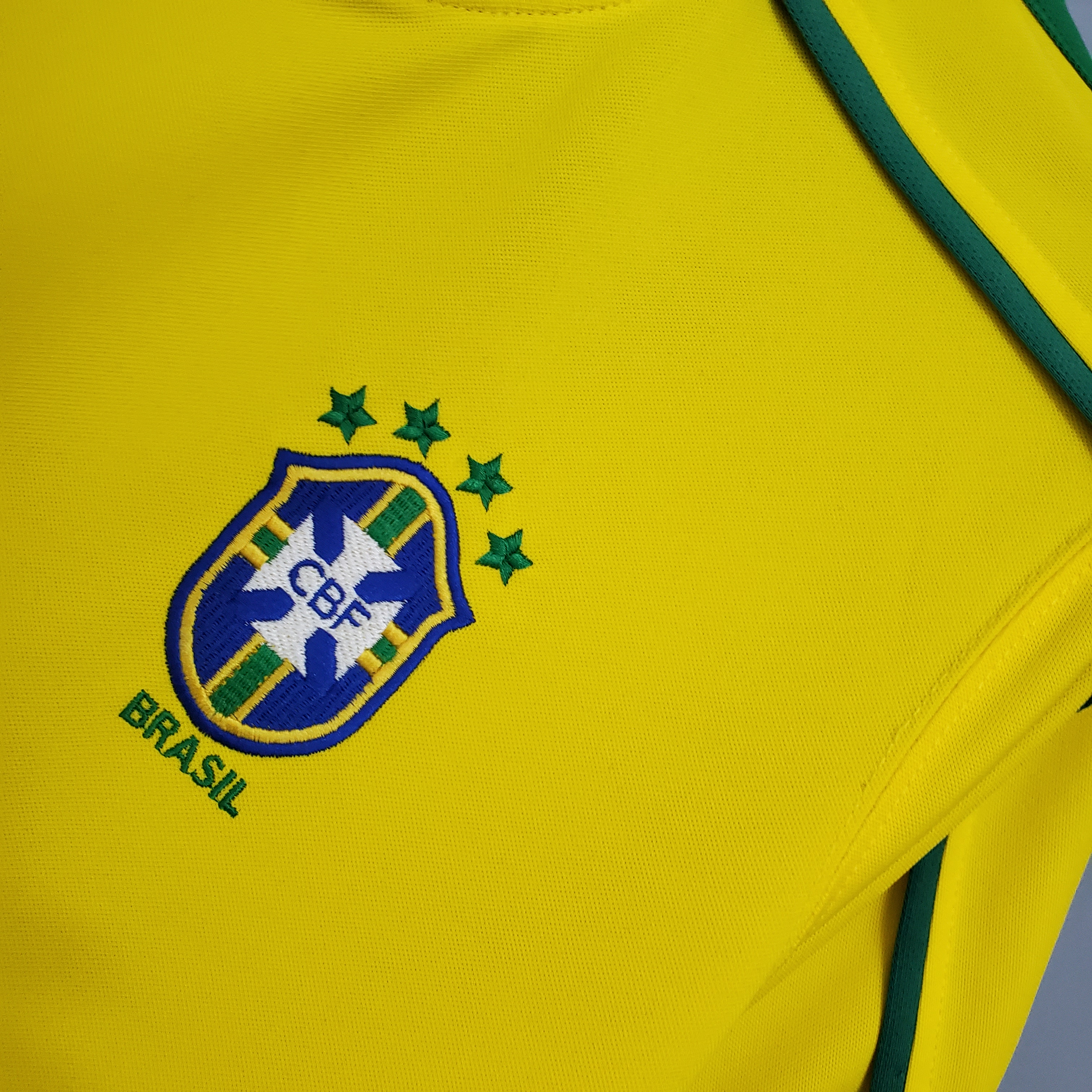 Retro Brazil 1998 Home Stadium Jersey - JerseysGala