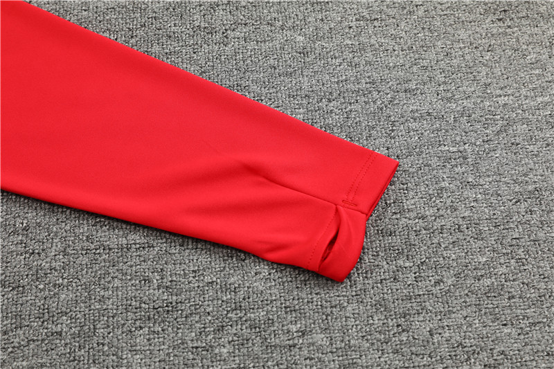 AC Milan 23-24 Long Sleeve Training Set -Red and White - JerseysGala