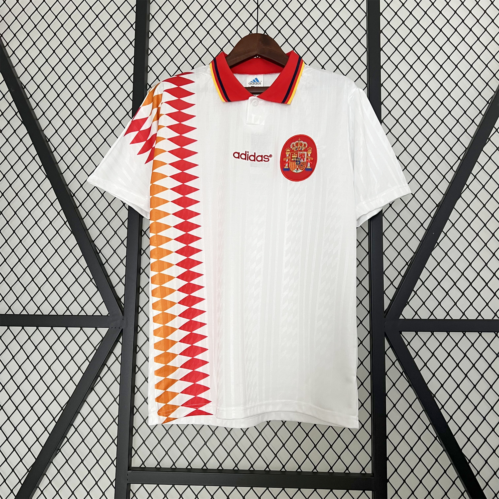 Retro Spain 1994 Away Stadium Jersey - JerseysGala