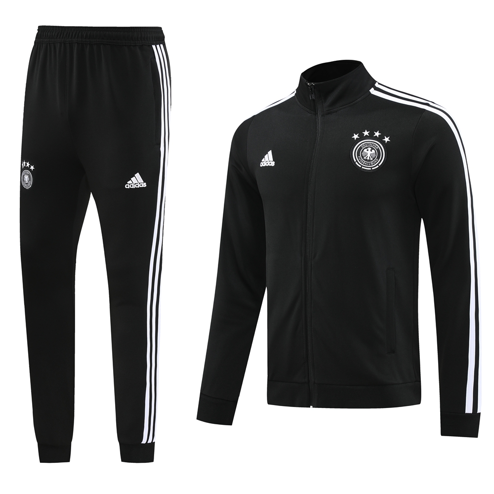 Germany 2024 Jacket Training Tracksuit - Black - JerseysGala