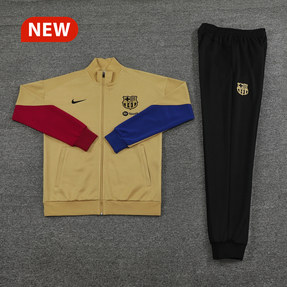 B.A.R.S.A 23-24 Jacket Training Tracksuit - Khaki - JerseysGala