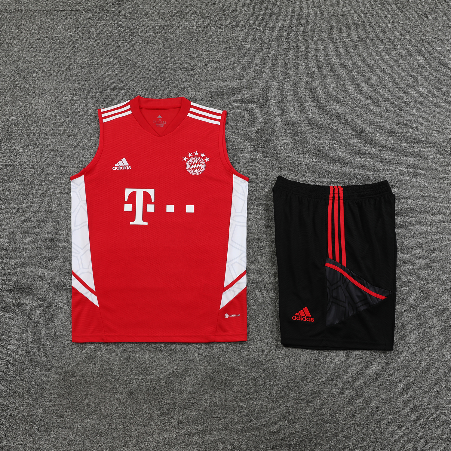 Bayern Munich 23-24 Red Training Vest Suit - JerseysGala