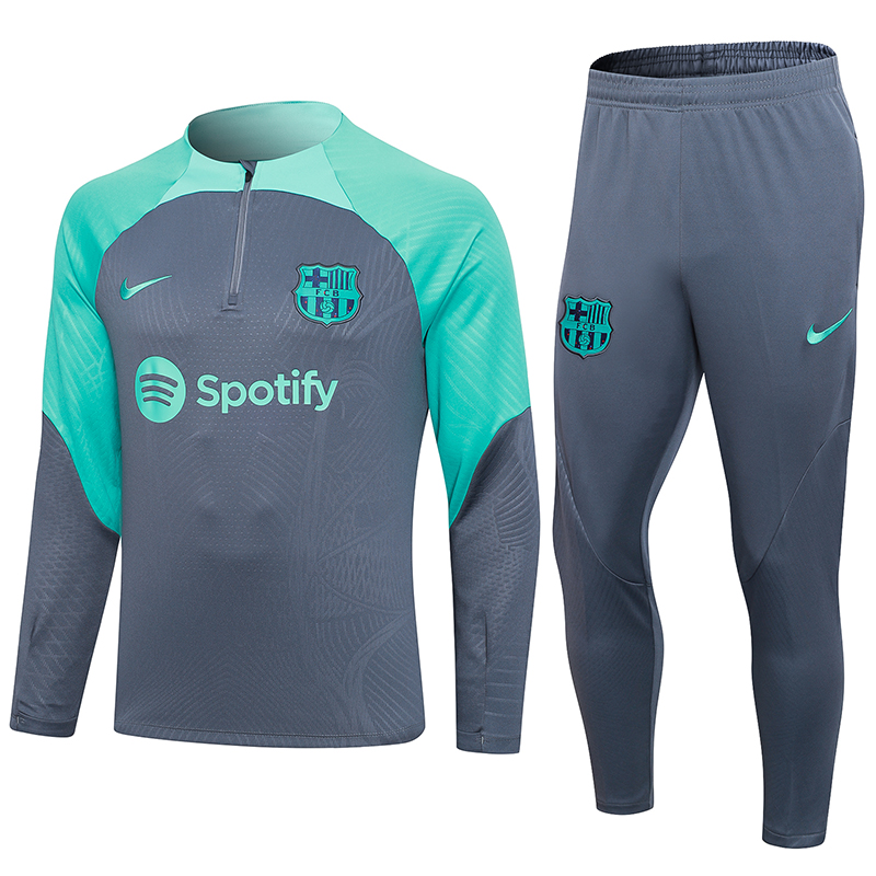 B.A.R.S.A 23-24 Long Sleeve Training Set - Grey - JerseysGala