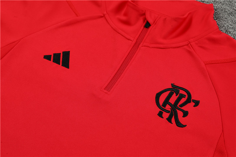 Flamengo 23-24 Long Sleeve Training Set -Red - JerseysGala