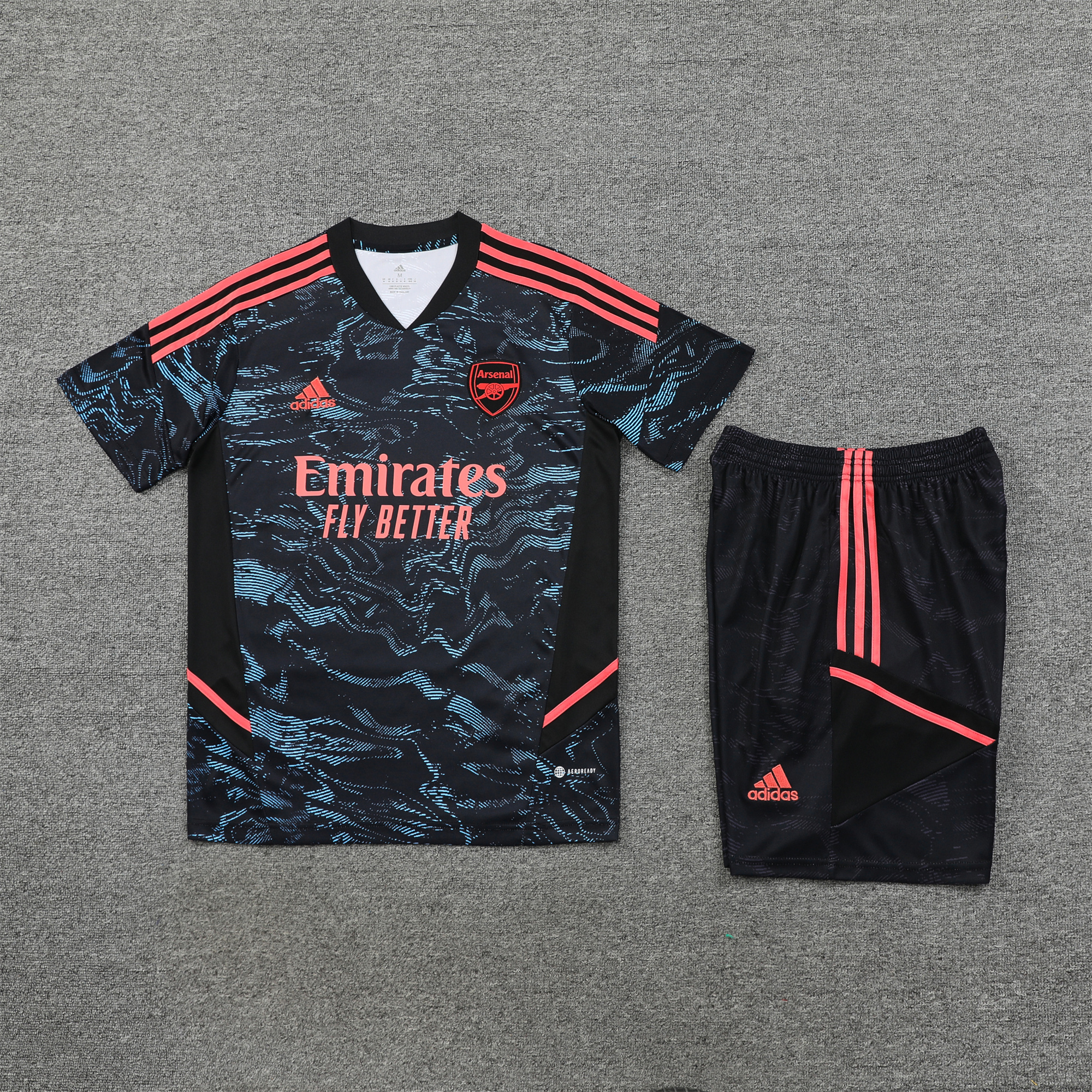 Arsenal 23-24 Short-Sleeve Training Set - Blue & Orange - JerseysGala