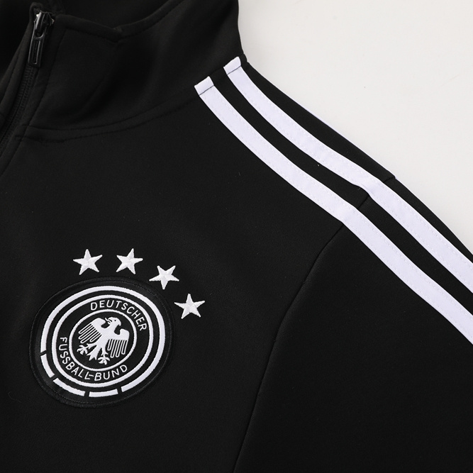 Germany 2024 Jacket Training Tracksuit - Black - JerseysGala